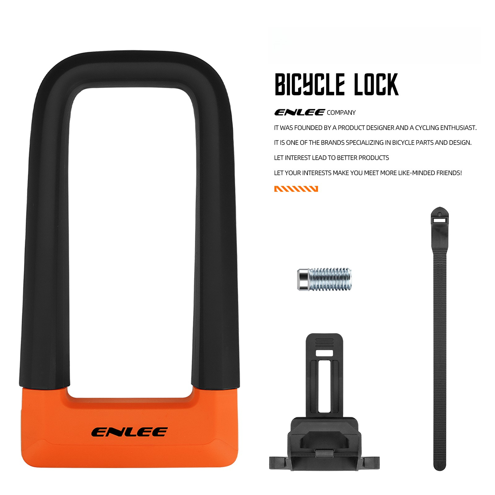U Lock Heavy Duty - Antivol ENLEE en U pour vélo,