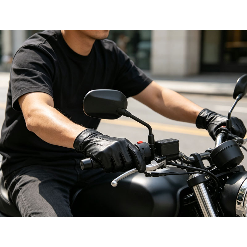 Winter Cycling Commute Gear - Gants courts en cuir de mouton
