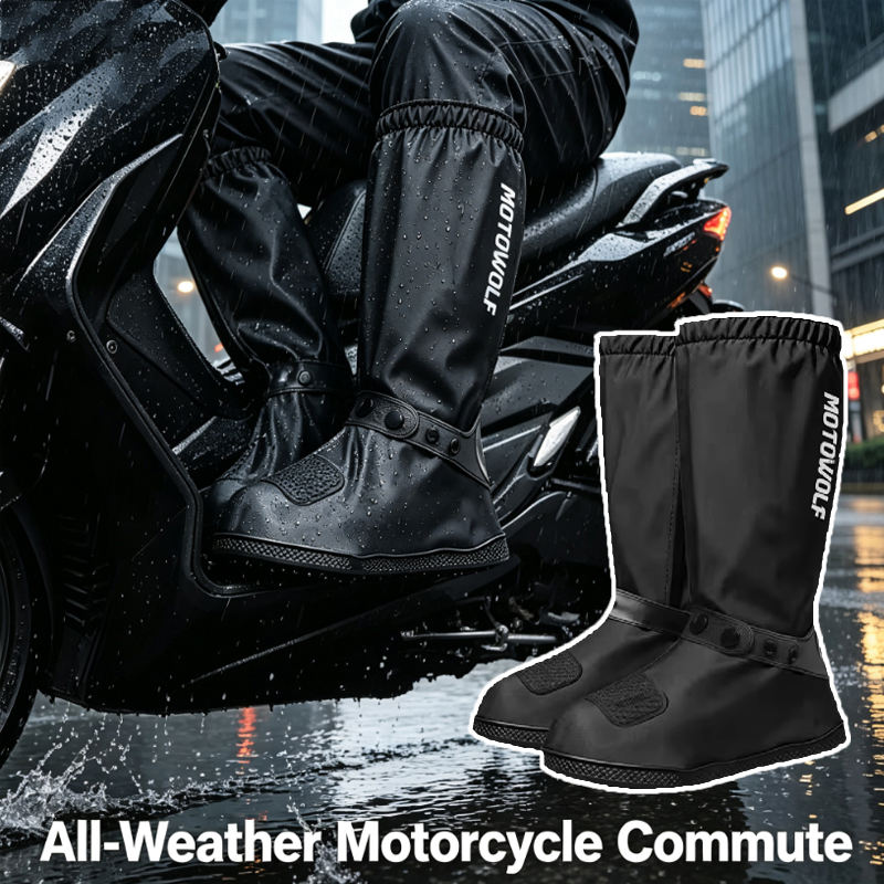 Cycling Commute Shoes - Couvre-chaussures de pluie réutilisables pour trajets
