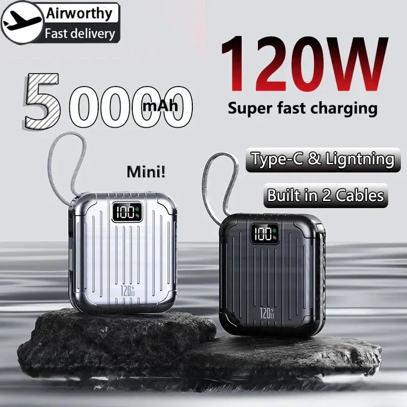 Usb Charger Dynamo - 50000mAh Mini Compact pratique PowerBank PD20W