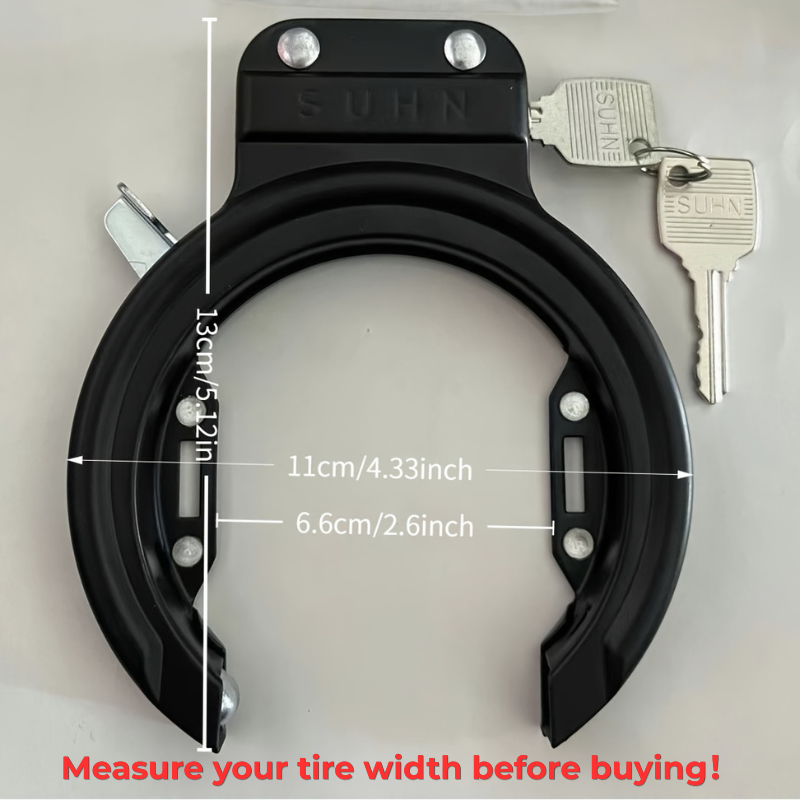 U Lock Heavy Duty - Antivol de vélo extérieur en forme