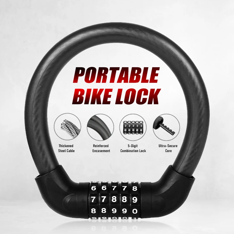 U Lock Heavy Duty - Antivol à combinaison 5 chiffres robuste