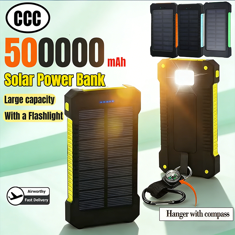 Usb Charger Dynamo - Batterie externe Portable d'extérieur, 500000mAh, grande