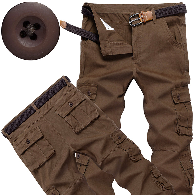 Cycling To Work - Pantalon cargo tactique pour homme, coton,