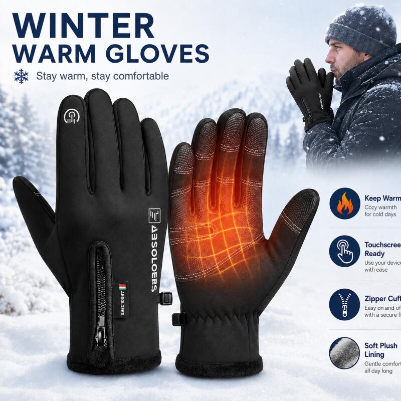 Gants d'hiver chauds à écran t - Winter Cycling Commute avis et prix