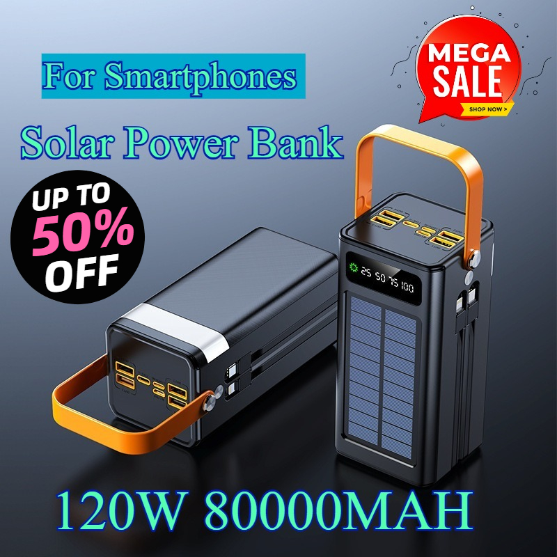 Batterie externe solaire 80000 - Usb Charger Dynamo avis et prix