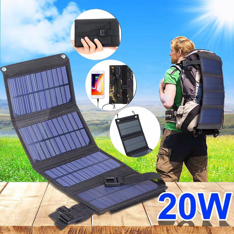 Panneau Solaire Pliable 20W 50 - Usb Charger Dynamo avis et prix