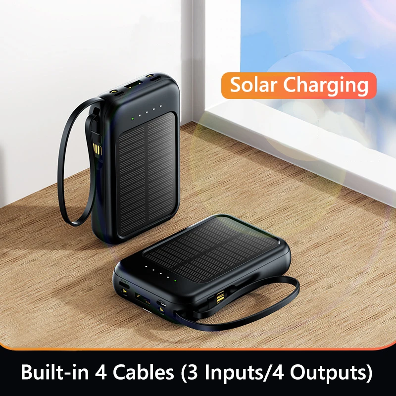 Batterie solaire 50000mAh câbl - Usb Charger Dynamo avis et prix