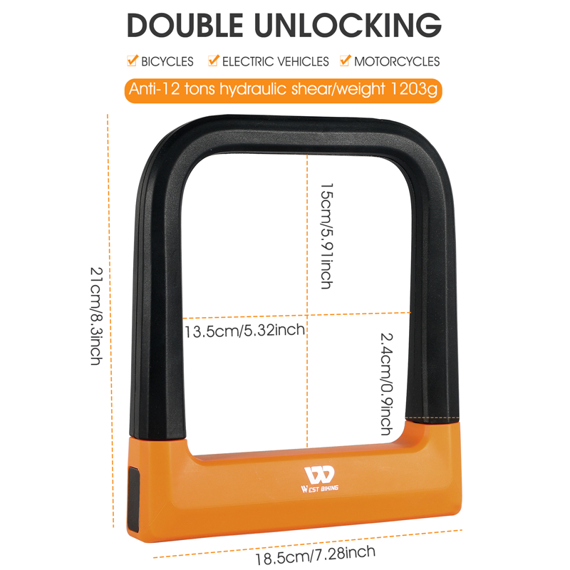 WEST BIKING-Serrure anti-vol e - U Lock Heavy Duty avis et prix