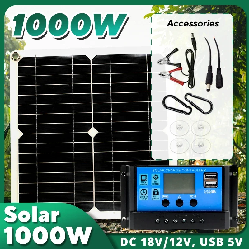 Kit de panneau solaire 1000W,  - Usb Charger Dynamo avis et prix