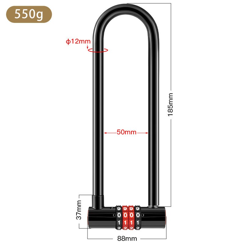 Serrure à combinaison antivol  - U Lock Heavy Duty avis et prix